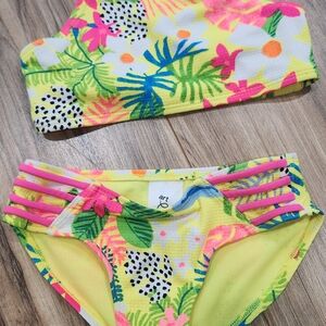 Art Class Yellow Floral Swimwear